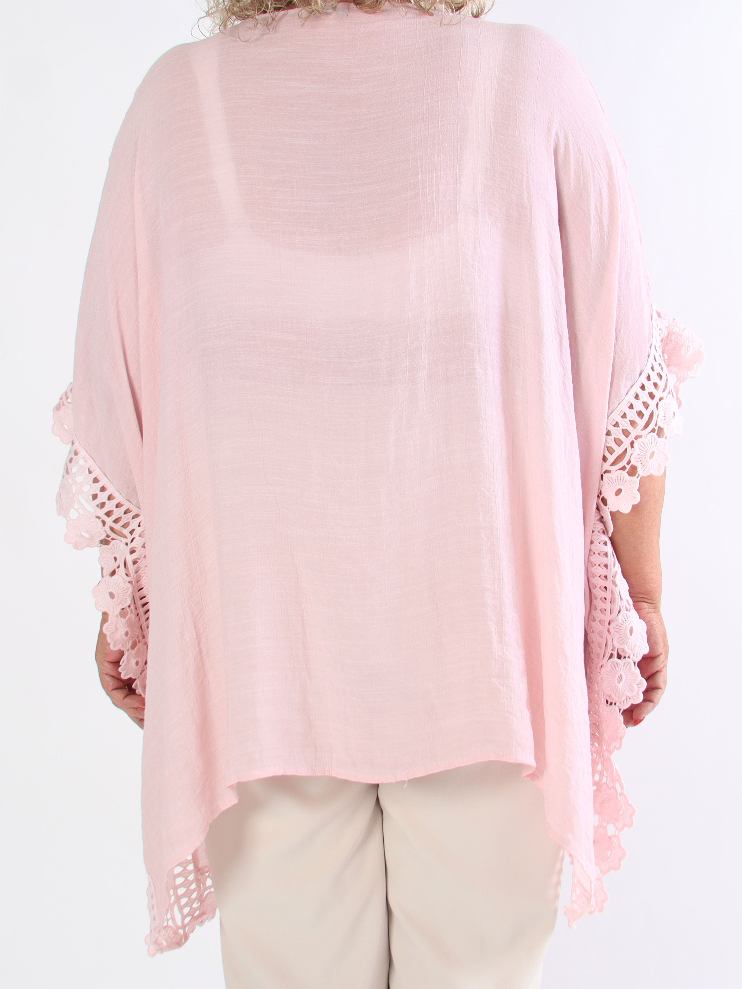 Elena - Mjuk plus size tunika i bomull med fina broderier